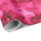 Hot Pink Stars Geschenkpapier (Rolleneckpunkt)