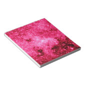 Hot Pink Stars Notizblock (angewinkelt)