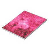 Hot Pink Stars Notizblock (Rotiert)