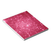 Hot Pink Stars Notizblock (angewinkelt)