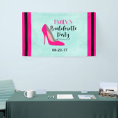 Hot Pink Stiletto High Heel Junggeselinnen-Abschie Banner (Messeveranstaltung)