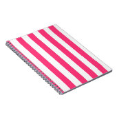 Hot-Pink-Strip-Notebook Notizblock (Rechte Seite)