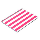 Hot-Pink-Strip-Notebook Notizblock (Linke Seite)