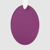 Hot Pink Style Ribbon Awareness Carbon Fibre Ornament (Rückseite)