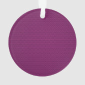 Hot Pink Style Ribbon Awareness Carbon Fibre Ornament (Rückseite)