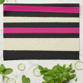 Hot Pink Stylish Trendy Geschirrtuch (Gefaltet)