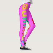 Hot Pink Summer Fun Leggings (Rechts)