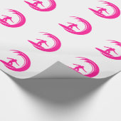 Hot Pink Surfing Geschenkpapier (Ecke)