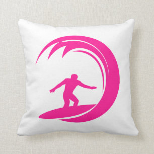 Hot Pink Surfing Kissen