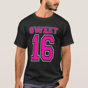 Hot Pink Sweet 16 Girls 16. Geburtstagsparty Jerse T-Shirt