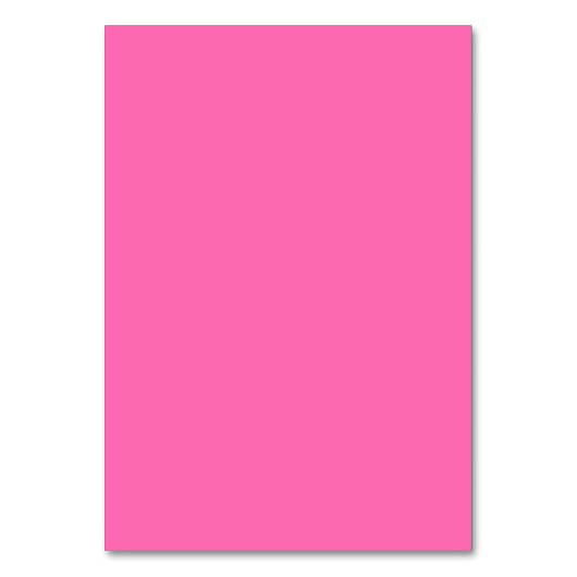 Hot Pink Table Card Tischnummer (Rückseite)