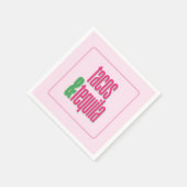 Hot Pink Tacos Birthday Bachelorette Brautparty Serviette (Ecke)