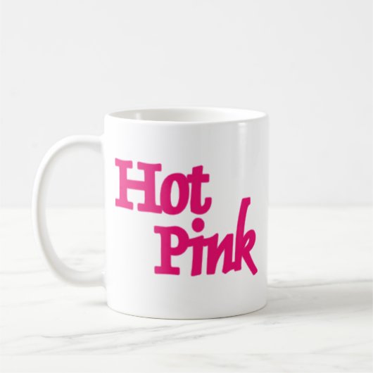 Hot Pink-Tasse Kaffeetasse (Links)