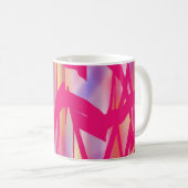 Hot Pink-Tasse Kaffeetasse (VorderseiteRechts)