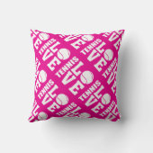 Hot Pink, Tennis-Mama Kissen (Rückseite)