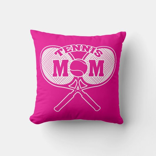 Hot Pink, Tennis-Mama Kissen (Vorderseite)