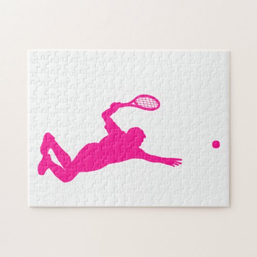 Hot Pink Tennis Puzzle (Horizontal)