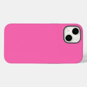 Hot Pink Tough iPhone 14 Fall Case-Mate iPhone Hülle (Rückseite (Horizontal))