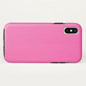 Hot Pink Tough iPhone XS Fall Case-Mate iPhone Hülle (Rückseite (Horizontal))