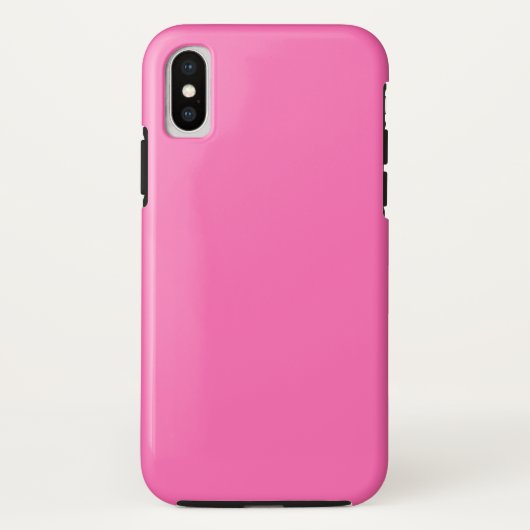 Hot Pink Tough iPhone XS Fall Case-Mate iPhone Hülle (Rückseite)