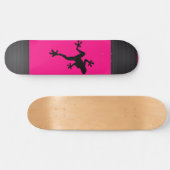 Hot Pink Tree Frog Skateboard (Horizontal)