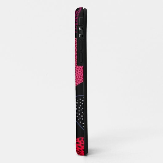 Hot Pink Triptychon Kunst Case-Mate iPhone Hülle (Hinten/Links)