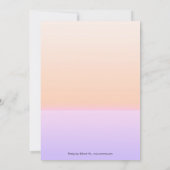 Hot Pink Umbrella Funny Dog Baby Dusche Einladung (Rückseite)