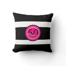 Hot Pink und Black 50 & Fabulous Geburtstagsgesche