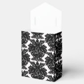 Hot Pink und Black Damask Kinderdusche Geschenkschachtel (Geöffnet)