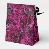 Hot Pink und Black Electric Geschenkschachtel (Rückseite)