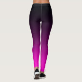 Hot Pink und Black Ombre Leggings (Rückseite)