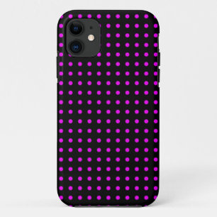 Hot Pink und Black Polka Dot Pattern Case-Mate iPhone Hülle