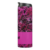 Hot Pink und Black Thermosbecher (Nach rechts gedreht)
