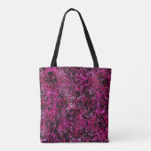 Hot Pink und Black Tot Bag Tasche (Rückseite)