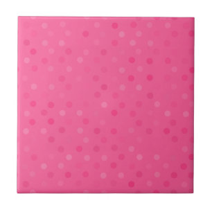 hot pink und französische Rosen-Punkte Fliese