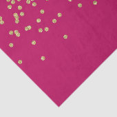 Hot Pink und Gold Confetti Seidenpapier (Ausschnitt)