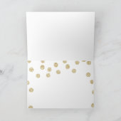 Hot Pink und Gold Glitzer Vielen Dank Karten (Innenseite)