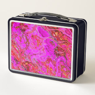 Hot Pink und Magenta Swirl Lunchbox