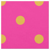 Hot Pink und Marigold Orange Polka Dot Stoff (Nahaufnahme)