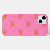 Hot Pink und Orange Palm Tree Handy Case (Rückseite (Horizontal))