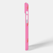 Hot Pink und Orange Palm Tree Handy Case (Rückseite / Links)