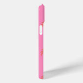 Hot Pink und Orange Palm Tree Handy Case (Rückseite / Rechts)