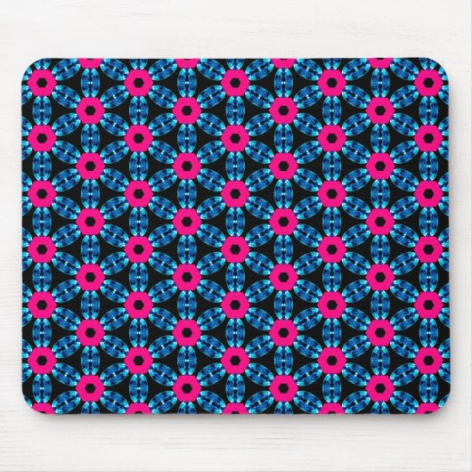 Hot Pink und Swiss Blue Mousepad (Vorne)