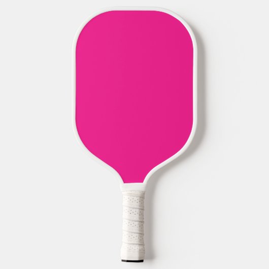 Hot Pink und White Girly Calligrafy Script Pickleball Schläger (Rückseite)