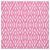 Hot Pink und White Ikat Muster Stoff (Muster)