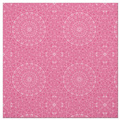Hot Pink und White Mandala Muster Stoff (Muster)