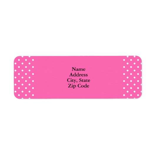 Hot Pink und White Polka Dot Muster (Vorne)