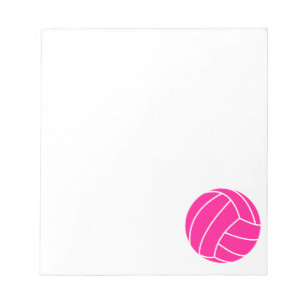 Hot Pink Volleyball Notizblock