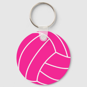 Hot Pink Volleyball Schlüsselanhänger