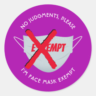 Hot Pink   VORAUSSETZUNG FÜR DIE OBERFLÄCHENMASKE Runder Aufkleber